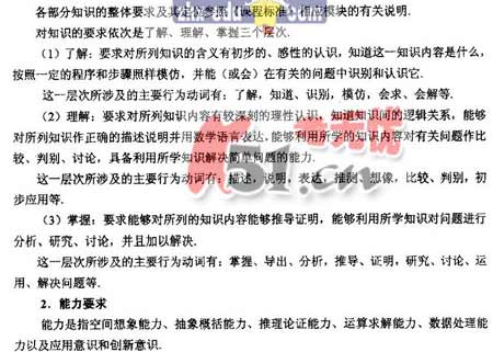 2008����ȫ��ͳһ���Թ㶫������˵��(��ѧ��)